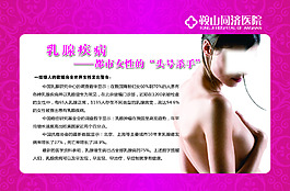 乳腺疾病医院展板