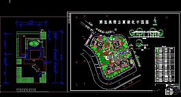 某高層公寓環境綠化總平面設計圖