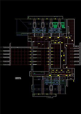 火車站南站建筑工程cad圖紙