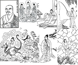 中國宗教人物 線描素材