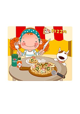可愛卡通兒童矢量圖下載