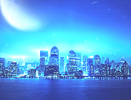 都市夜景QQ空間flash
