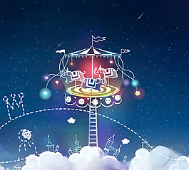 童年的星空QQ空間flash