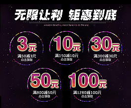淘寶優(yōu)惠券海報設(shè)計
