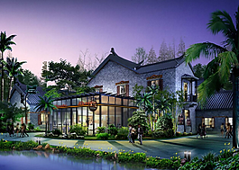 咖啡廳夜景環(huán)境設計