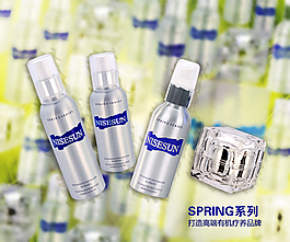 spring系列化妝品海報