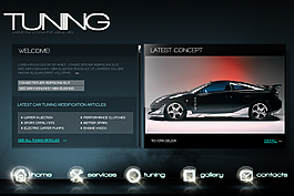 汽車網(wǎng)頁素材flash網(wǎng)站模板