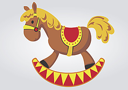 卡通玩具木馬