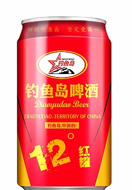 釣魚島啤酒紅罐12度330ml