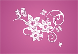 紫底百花