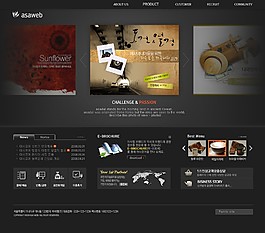 黑色科技網(wǎng)頁(yè)psd網(wǎng)頁(yè)模板