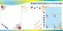 文化工作宣传看板