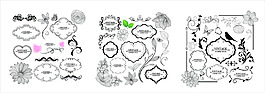 cdr素材花紋邊框素材免費(fèi)下載