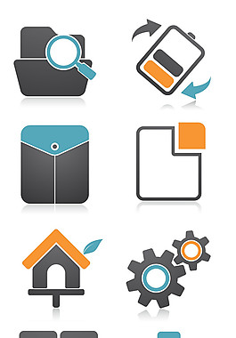 科技類圖標psd網頁素材