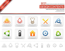 科技網頁素材設計psd網頁素材