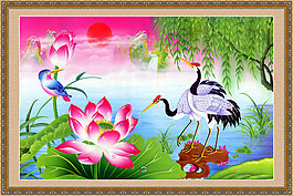 水彩中國(guó)風(fēng)海報(bào)