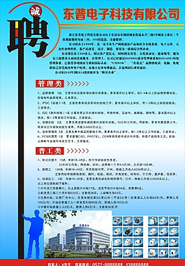 招聘 企業招聘海報