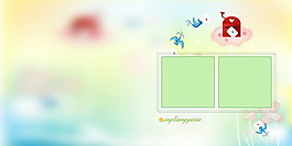 兒童相冊模版psd
