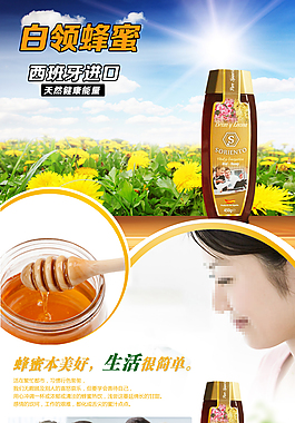 淘寶天貓白領(lǐng)蜂蜜詳情頁