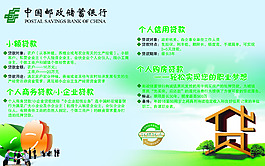 中國郵政儲蓄銀行宣傳單廣告