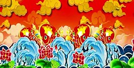 年年有余動(dòng)態(tài)背景視頻素材
