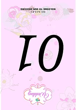 婚禮桌卡淡雅小清新