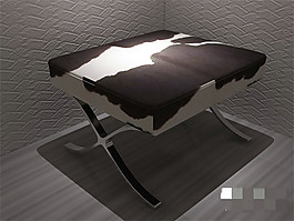 現(xiàn)代沙發(fā)凳3D模型