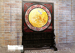 中式仿古屏風(fēng)3D模型素材