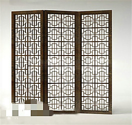 中式屏風(fēng)通花古典設(shè)計(jì)3D模型素材