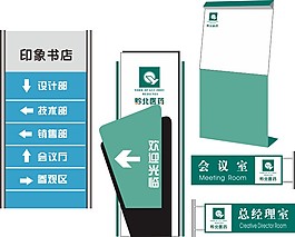 指路牌標(biāo)志cdr矢量素材