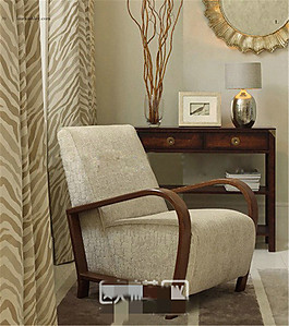 美式田園單人桌椅組合3D模型素材