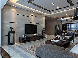 現(xiàn)代藝術(shù)客廳
