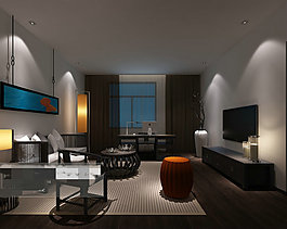 室內場景燈飾3D模型素材