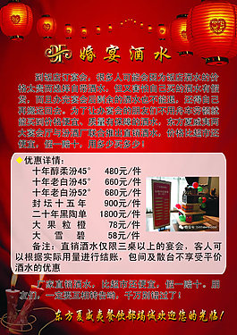 酒水單設(shè)計模板