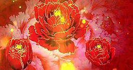 折扇劃過(guò)高清LED舞臺(tái)背景視頻素材