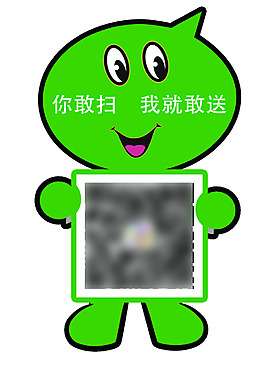 卡通二維碼車貼設計