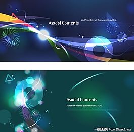 梦幻眩光EPS矢量素材