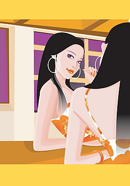 矢量美女