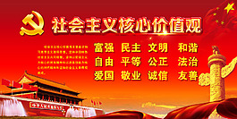 社會(huì)價(jià)值觀展板