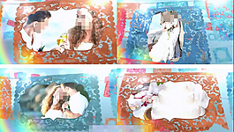 喜慶的剪紙相冊AE模板