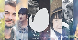 創(chuàng)意矩形條拼接標(biāo)志展示