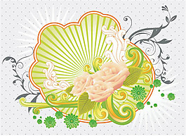花紋設(shè)計素材矢量花紋素材