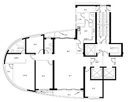 建筑平面線稿手繪圖片素材