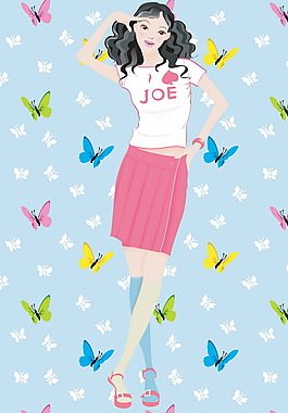 矢量美女