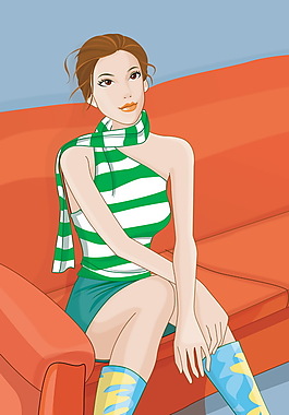 矢量美女