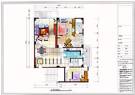 平面建筑手繪圖片素材