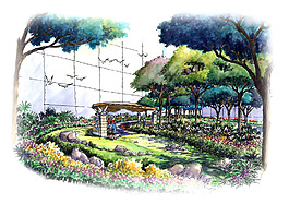 東莞中信陽(yáng)光澳園園林設(shè)計(jì)手繪圖片素材
