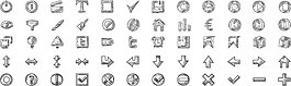 60個(gè)手繪網(wǎng)頁圖標(biāo)設(shè)計(jì)矢量素材