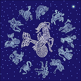 十二星座简洁矢量图
