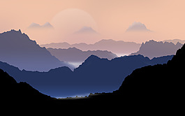 山水畫背景